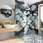 Emporio Agate Geode Blue 2x2 Porcelain Mosaic | Tile Club