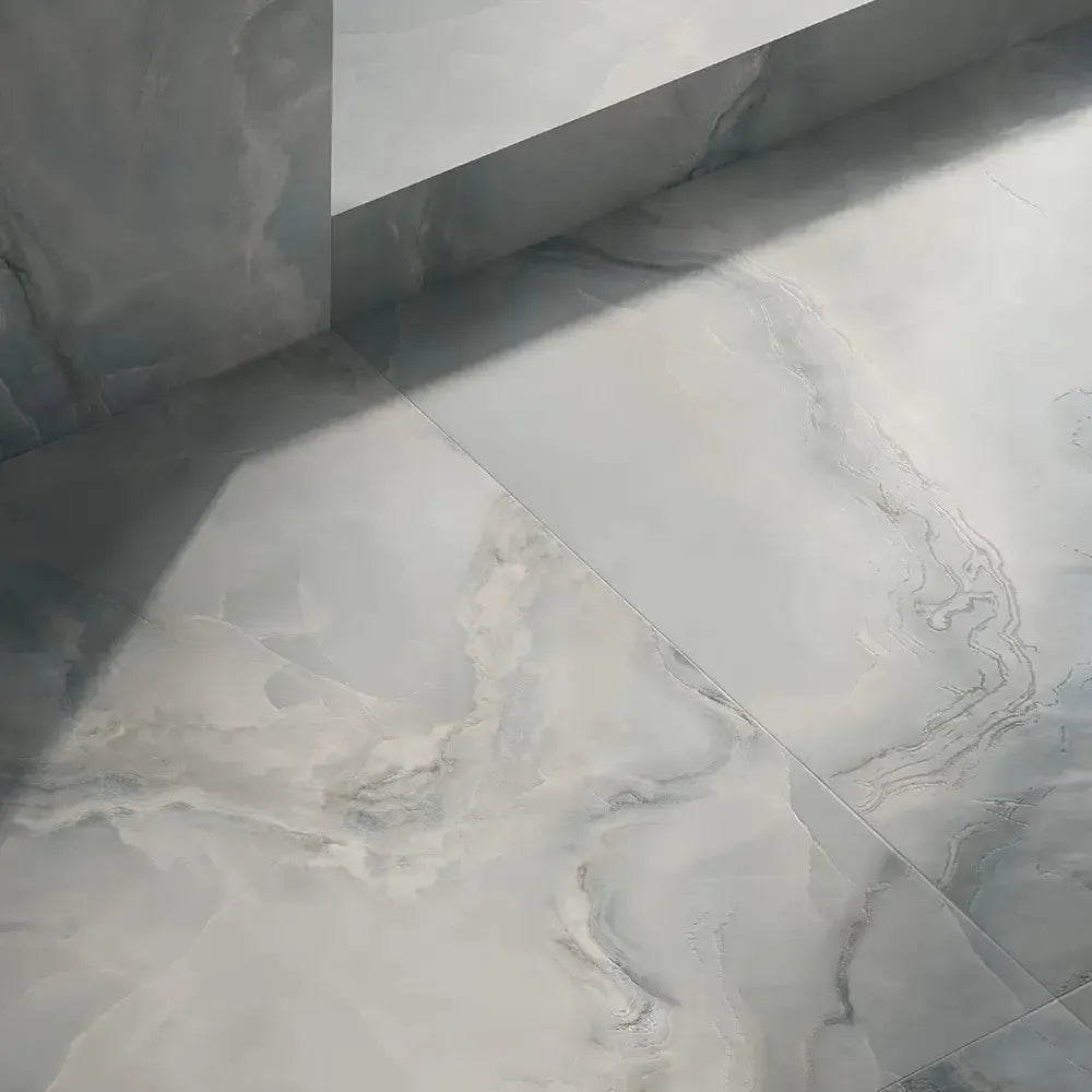 Emporio Azul Crystal-Look Porcelain Tile Crosscut 24x48 | Tile Club