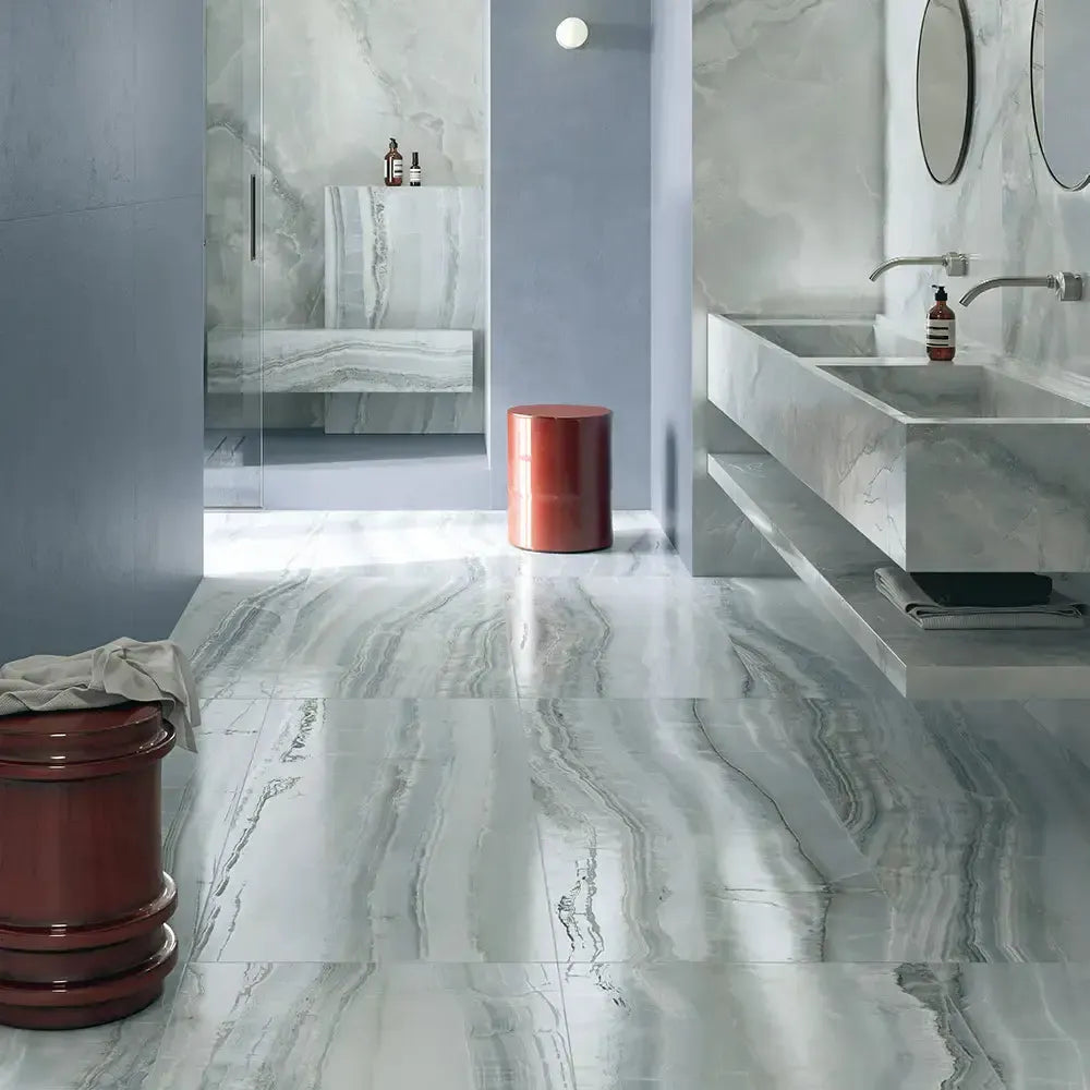 Emporio Azul Crystal-Look Porcelain Tile Veined 24x48 | Tile Club