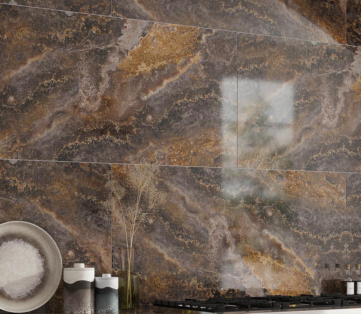 Emporio Baroque Clay Large-Format Porcelain Tile 24x48 | Tile Club