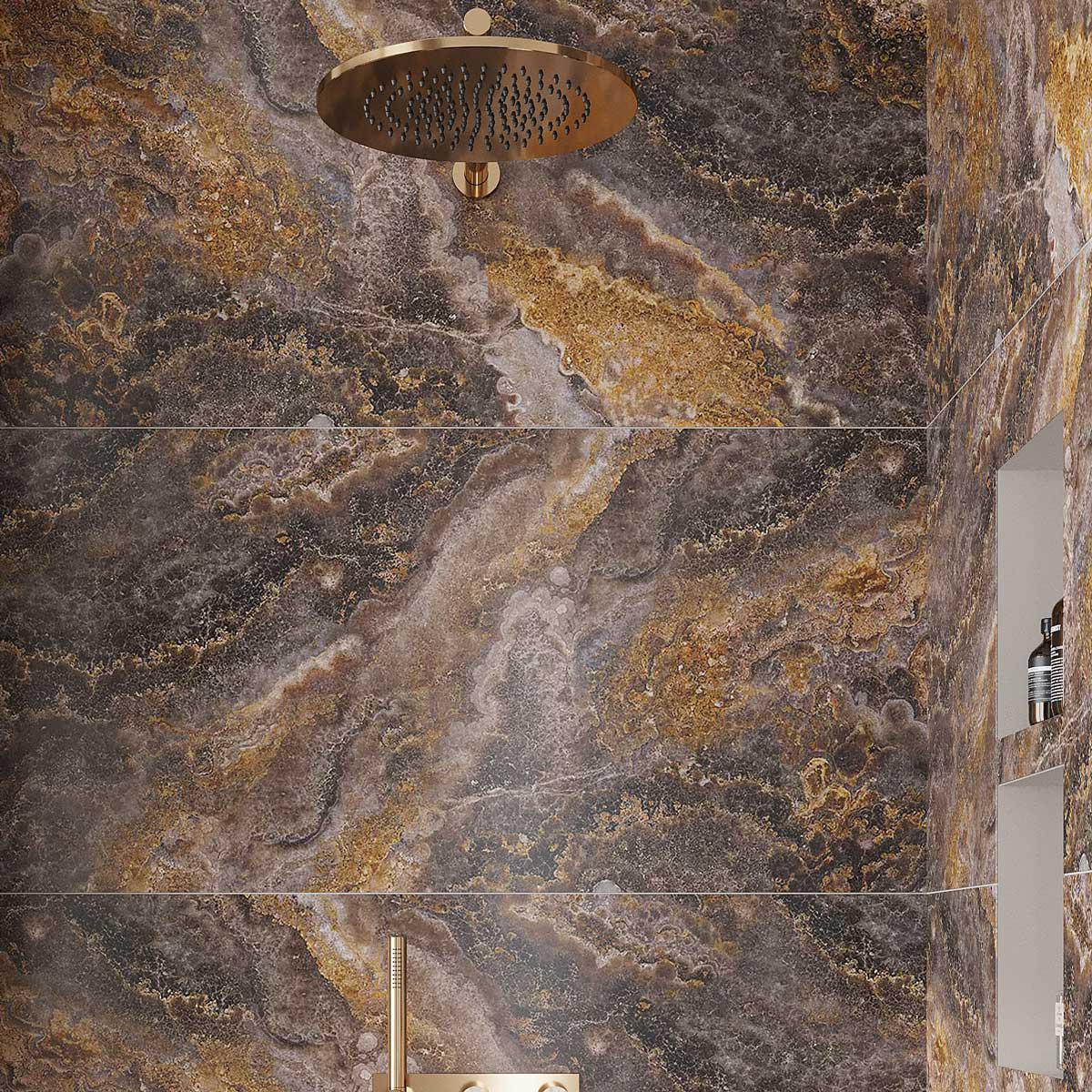 Emporio Baroque Clay Large-Format Porcelain Tile 24x48 | Tile Club