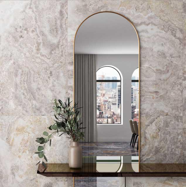 Emporio Baroque White  Stone Look Porcelain Tile