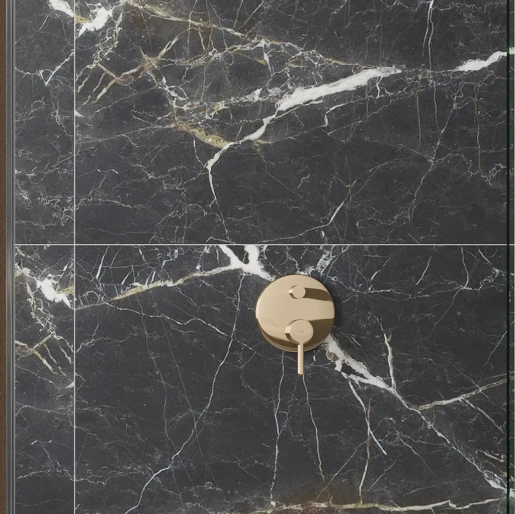 Emporio Bold Black Porcelain Tile 24x48 | Tile Club
