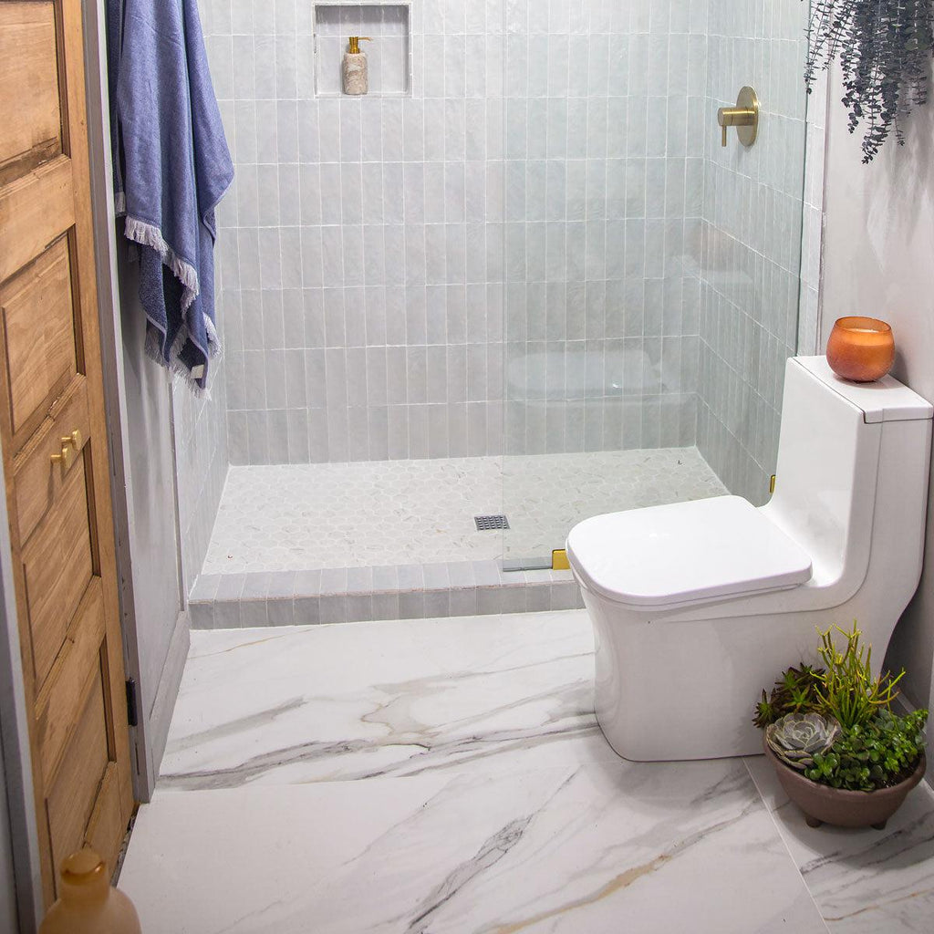 Emporio Calacatta Gold Matte Large-Format Porcelain Tile 24x48 | Tile Club