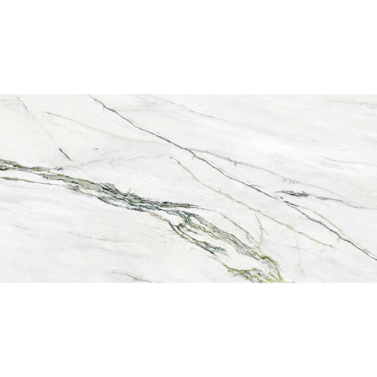 Emporio Calacatta Green Large-Format Porcelain Tile 24x48