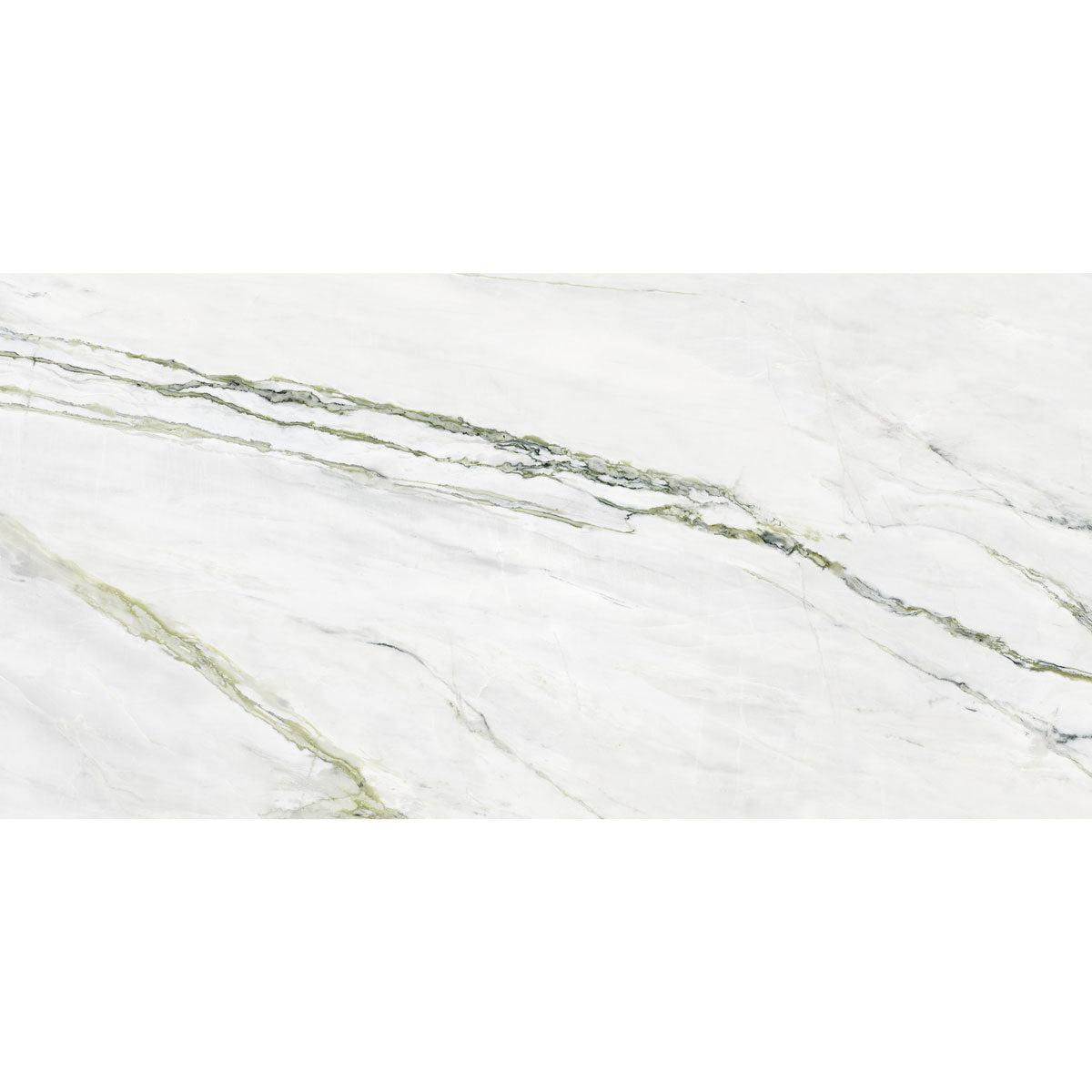 Emporio Calacatta Green Large-Format Porcelain Tile 24x48