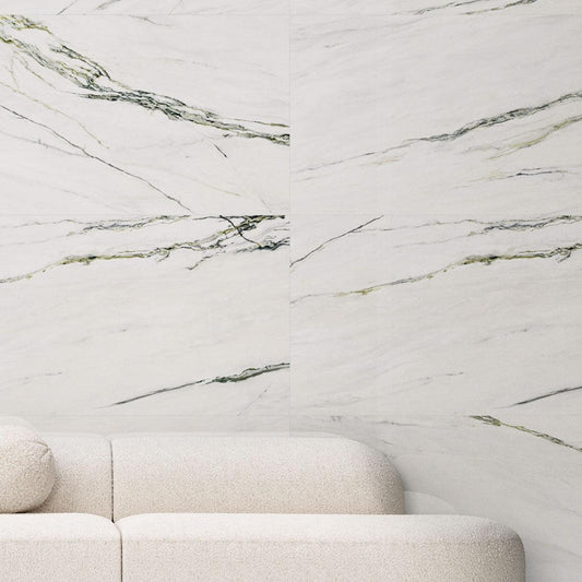 Emporio Calacatta Green Stone-Look Wall Tile