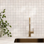 Emporio Cream Crystal-Look Porcelain Mosaic Tile | Tile Club