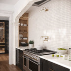 Emporio Cream Crystal-Look Porcelain Mosaic Tile | Tile Club