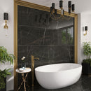 Emporio Gold Nero Large-Format Porcelain Tile 24x48 | Tile Club