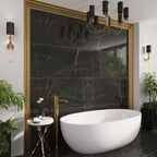 Emporio Gold Nero Large-Format Porcelain Tile 24x48 | Tile Club