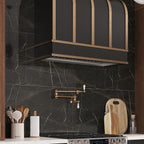 Emporio Gold Nero Large-Format Porcelain Tile 24x48 | Tile Club