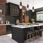 Emporio Gold Nero Large-Format Porcelain Tile 24x48 | Tile Club