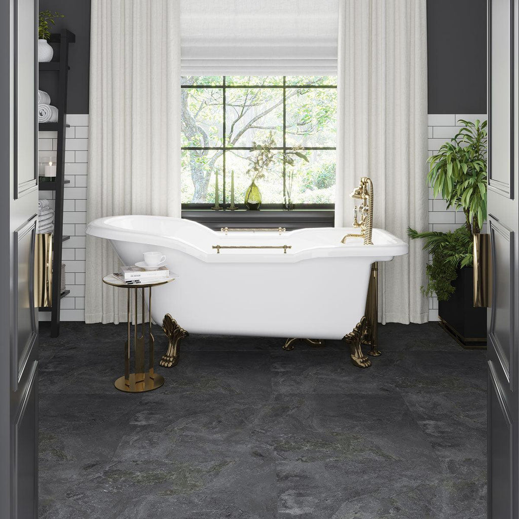 Emporio Graphite Large-Format Porcelain Tile 24x48 | Tile Club