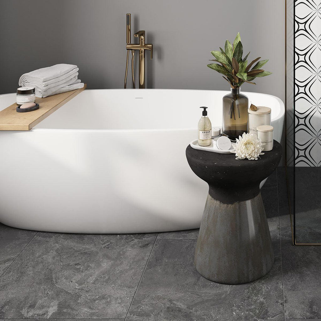 Emporio Graphite Large-Format Porcelain Tile 24x48 | Tile Club