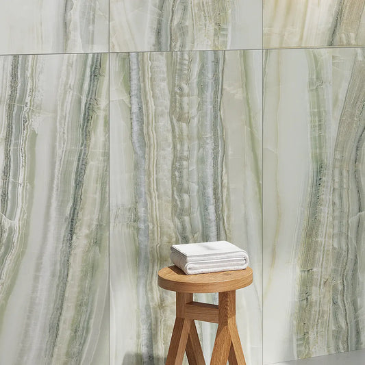 Emporio Jade Crystal-Look Porcelain Tile Veined 24x48 | Tile Club