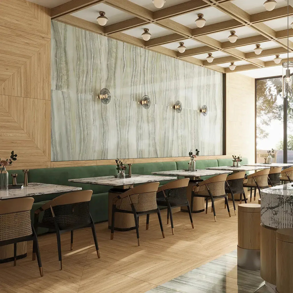 Emporio Jade Crystal-Look Porcelain Tile Veined 24x48 | Tile Club