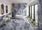 Emporio Blue Onyx Large-Format Porcelain Tile 24x48 | Tile Club