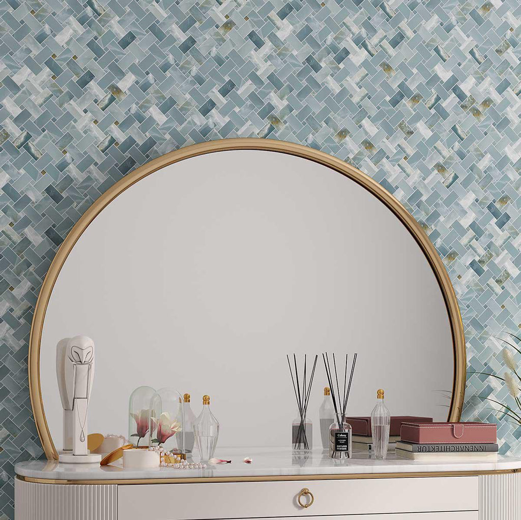 Emporio Green Onyx Porcelain Mosaic Tile | Tile Club