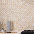 Emporio Pink Onyx Porcelain Mosaic Tile | Tile Club