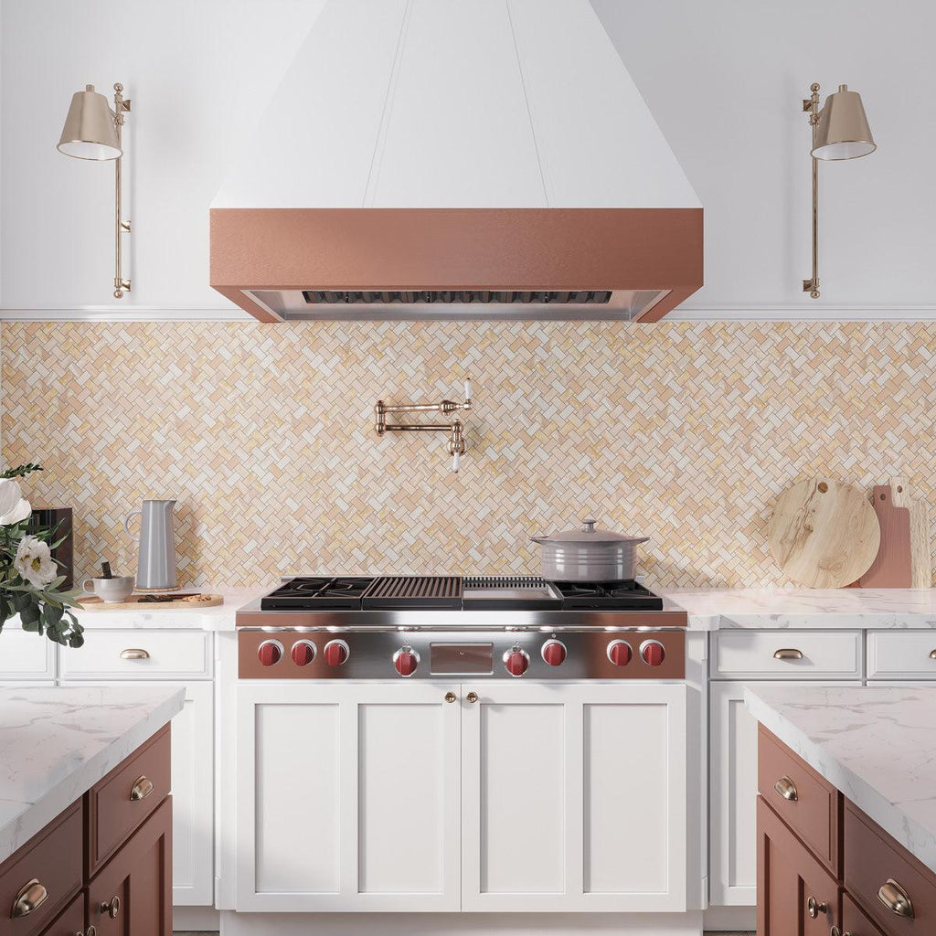 Emporio Pink Onyx Porcelain Mosaic Tile | Tile Club