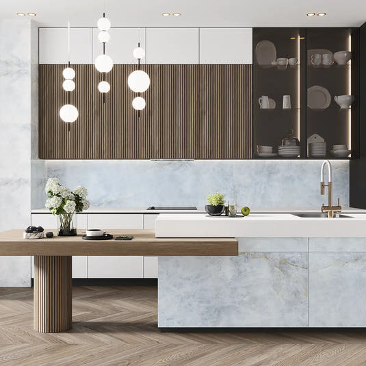 Emporio Quartz Blue 24x48 Porcelain Tile | Tile Club