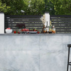 Emporio Quartz Blue 24x48 Porcelain Tile Outdoor Patio Bar