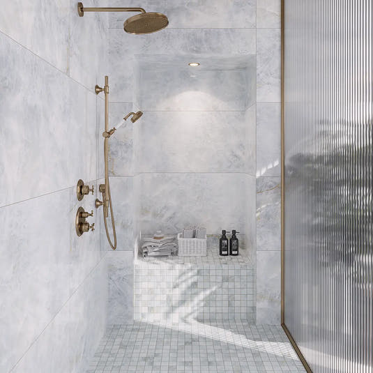 Emporio Quartz Blue 24x48 Porcelain Tile | Tile Club