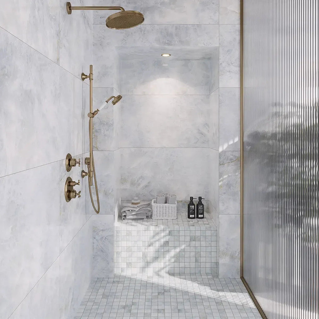 Emporio Quartz Blue 24x48 Porcelain Tile | Tile Club