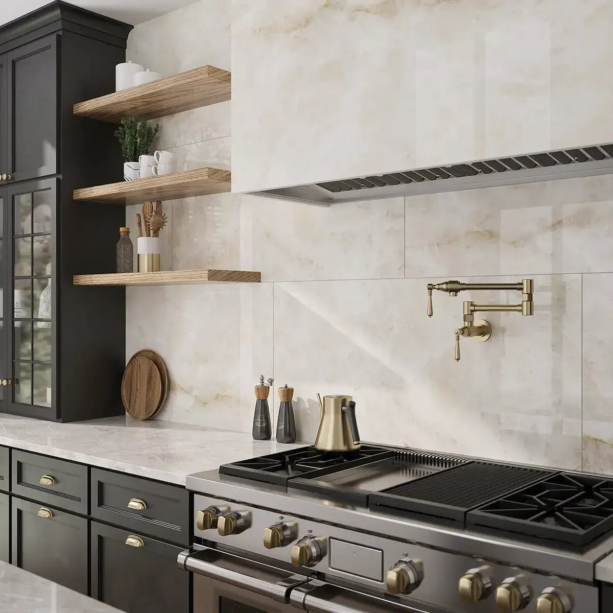 Emporio Quartz Cream 24x48 Porcelain Tile | Tile Club