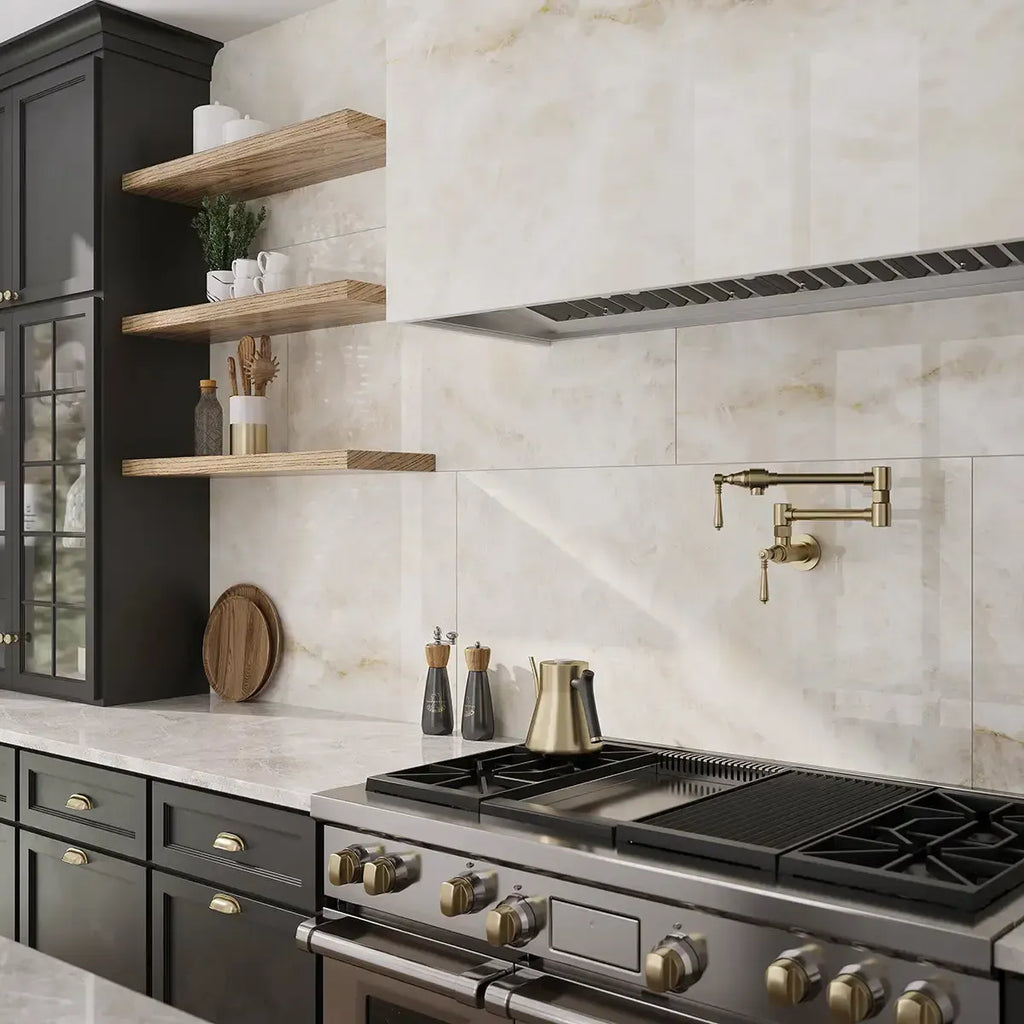 Emporio Quartz Cream 24x48 Porcelain Tile | Tile Club