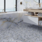 Emporio Soft Blue Onyx Porcelain Mosaic Tile | Tile Club