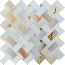 Emporio Soft Blue Onyx Porcelain Mosaic Tile | Tile Club