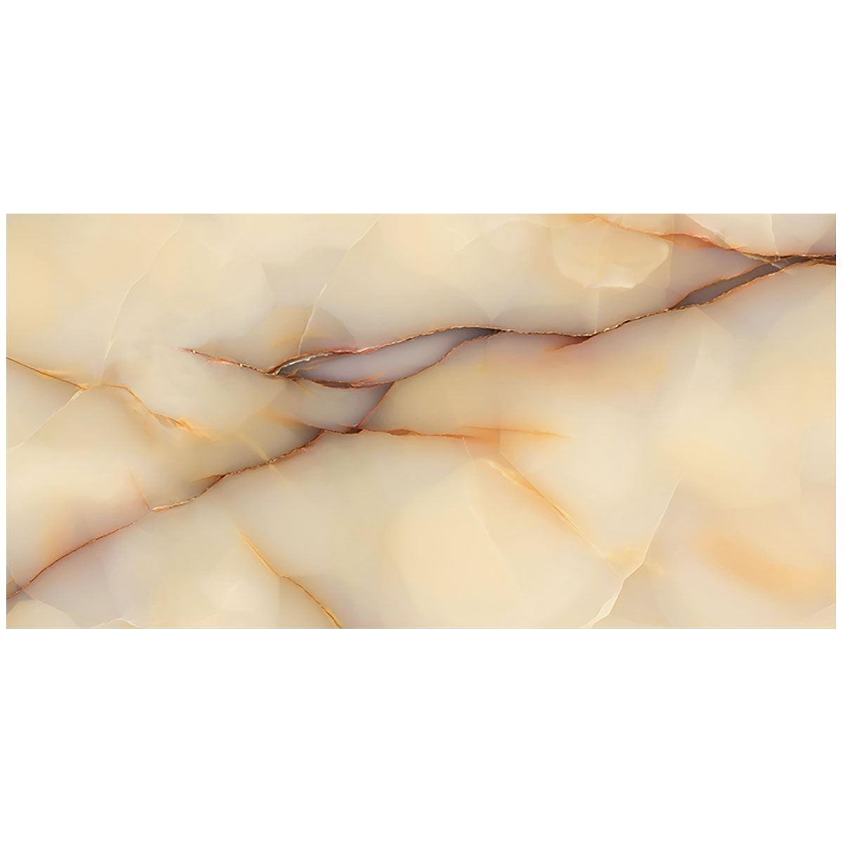 Emporio Soft Peach Onyx Large Format Porcelain Tile 24x48 | Tile Club