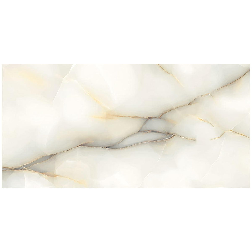 Emporio Soft White Onyx Large Format Porcelain Tile 24x48 | Tile Club
