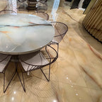 Emporio Soft Peach Onyx Large Format Porcelain Tile 24x48 | Tile Club