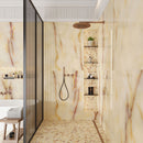 Emporio Soft Peach Onyx Large Format Porcelain Tile 24x48 | Tile Club