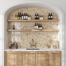 Emporio Soft Peach Onyx Porcelain Mosaic Tile | Tile Club