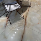 Emporio Soft White Onyx Large Format Porcelain Tile 24x48 | Tile Club