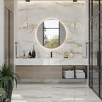 Emporio Soft White Onyx Large Format Porcelain Tile 24x48 | Tile Club