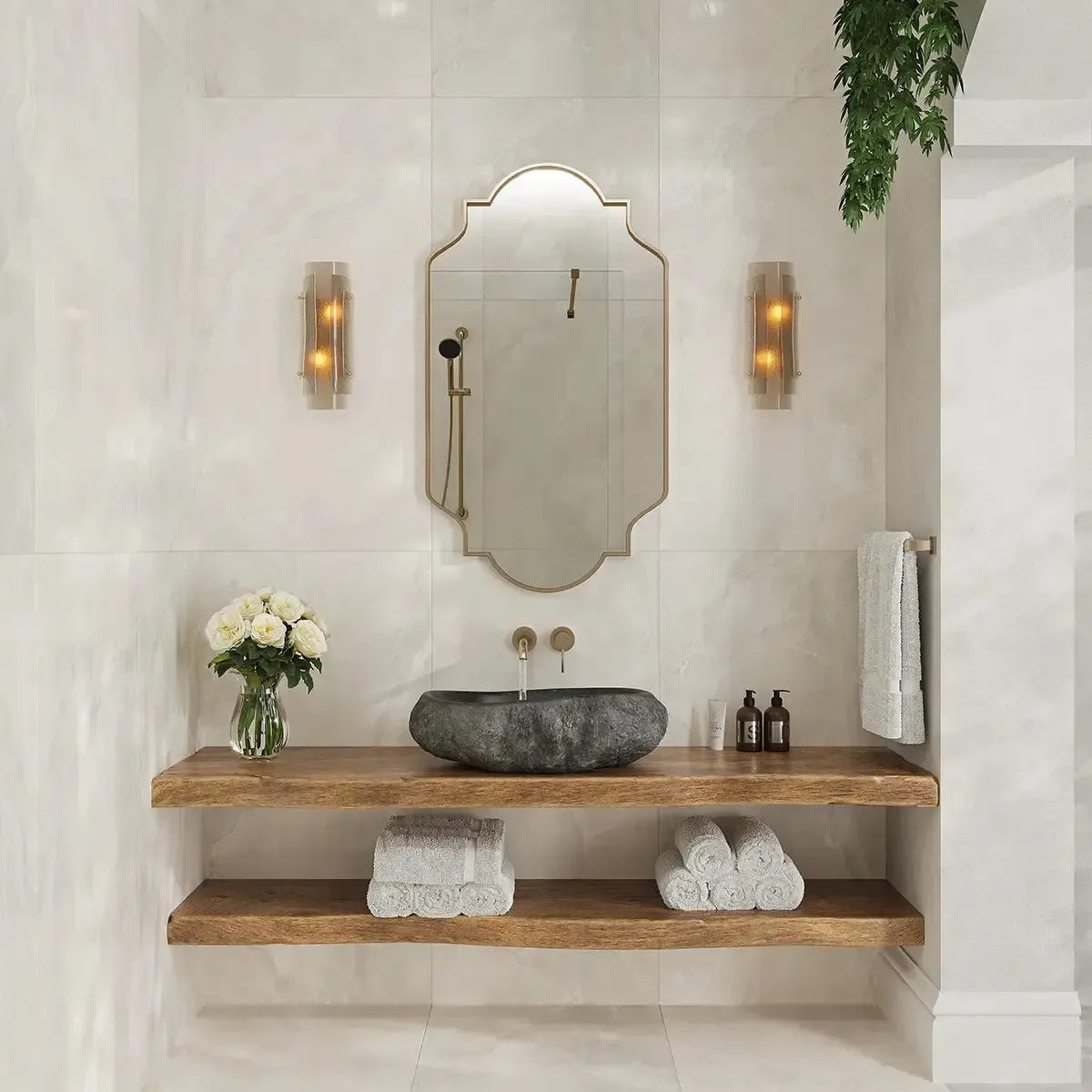 Emporio Venus Crystal-Look Porcelain Tile Crosscut 24x48 | Tile Club