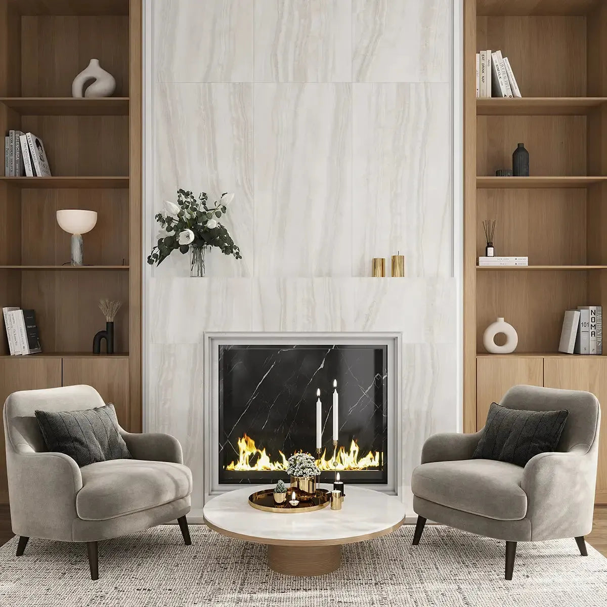 Emporio Venus Crystal-Look Porcelain Tile Veined 24x48 | Tile Club