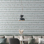 Envy Green and White Leaf Marble Mosaic Tile | Tile Club