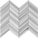 Equator Chevron Polished Mosaic Tile | Tile Club