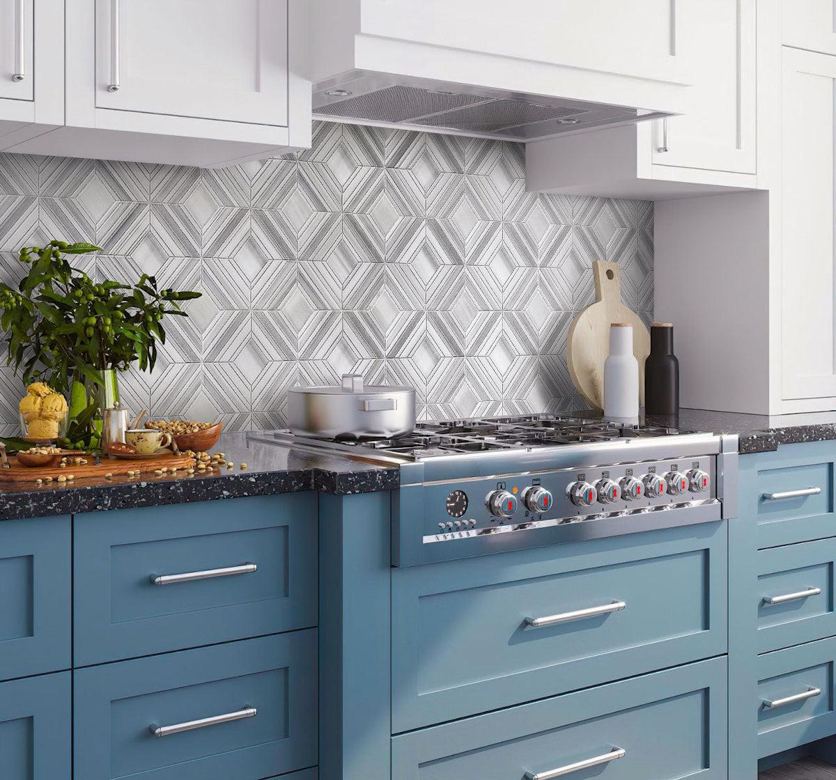 Equator Diamond & Square Mosaic Tile | Tile Club