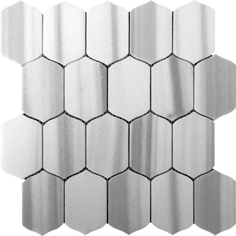 Equator Marble Picket Mosaic Tile | Tile Club