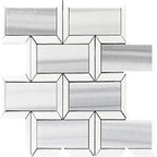 Equator & Thassos Bricks Polished Mosaic Tile | Tile Club