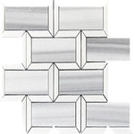 Equator & Thassos Bricks Polished Mosaic Tile | Tile Club