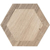 Esagona Intarcio Nut Wood Look Porcelain Tile