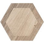 Tile Club | Esagona Intarcio Nut Honed Beige Porcelain Tile position: 1